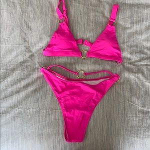 Neon Pink Ring Bikini